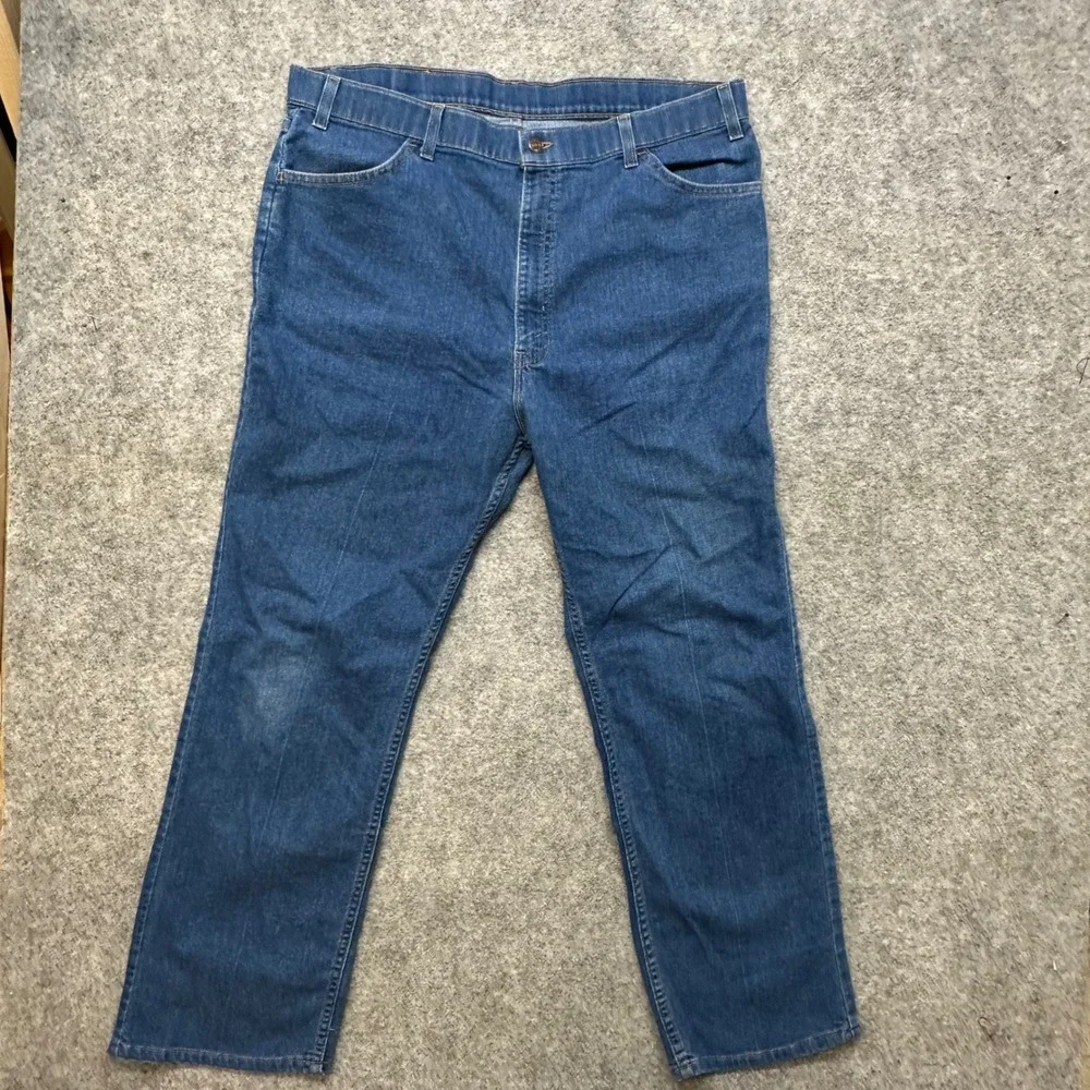 Vintage Levis Action Jeans Mens 42x30 Orange Tab Made in USA 90s Blue 4156B